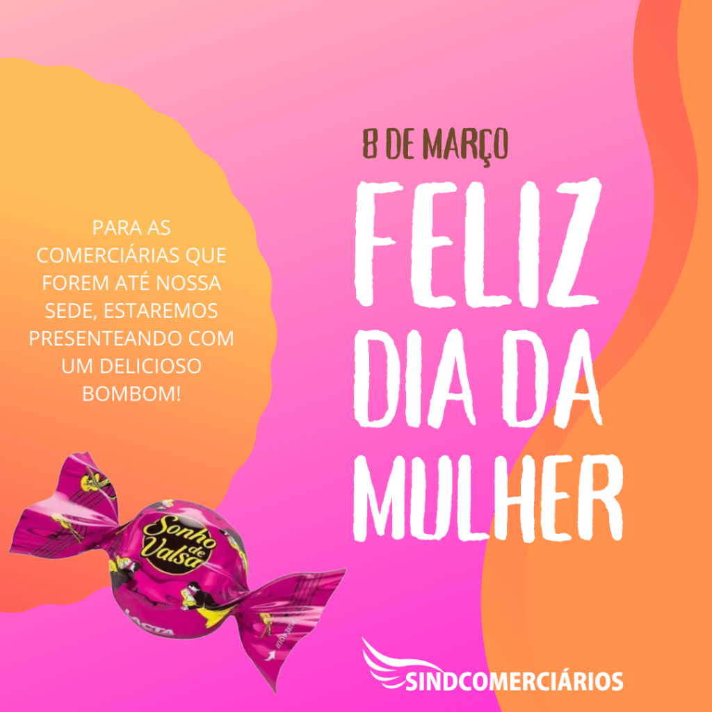 Feliz Dia da Mulher - Rosa